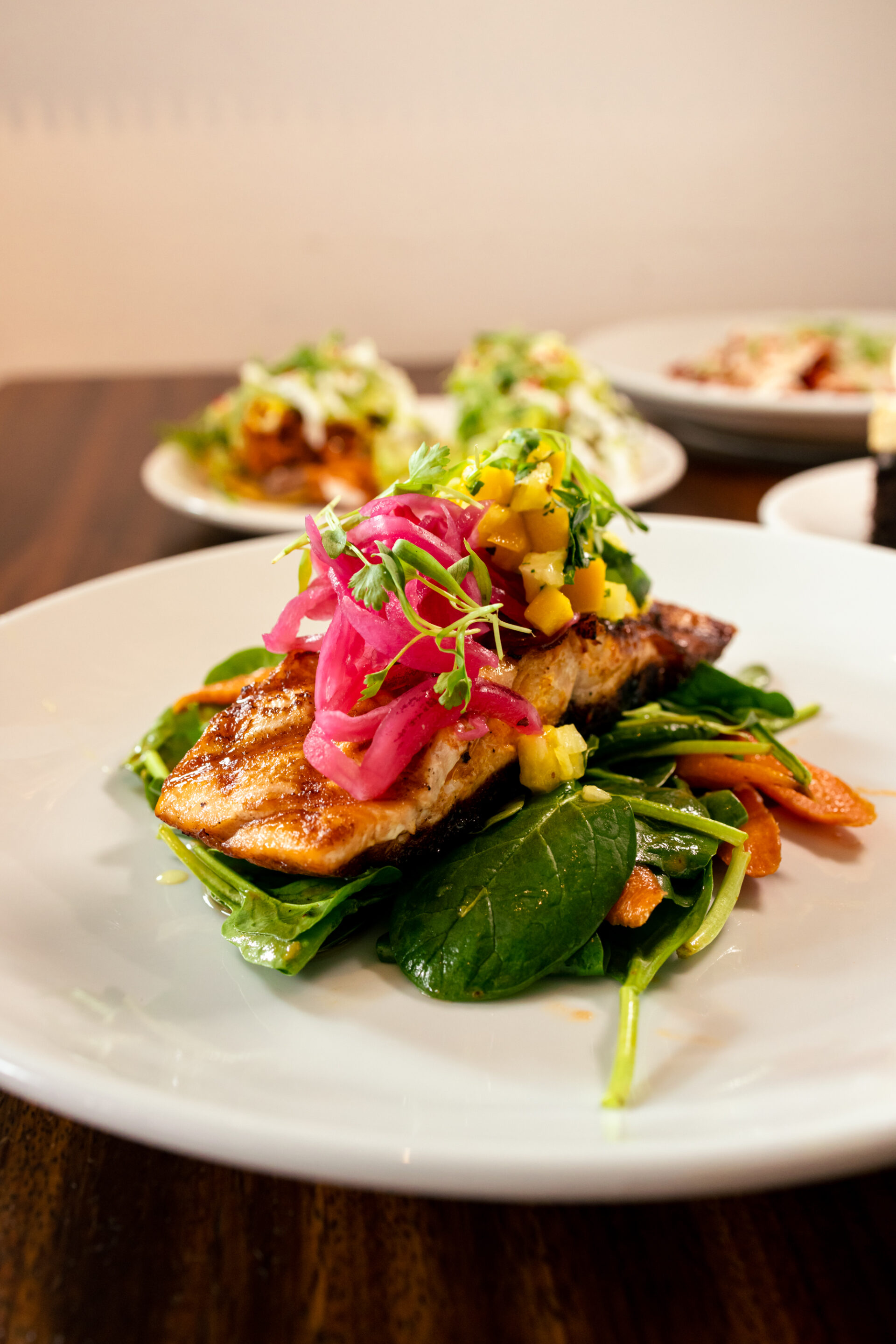salmon with pico de gallo